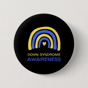 National Down Syndrome Awareness Month T21 Blue An 2 Inch Round Button