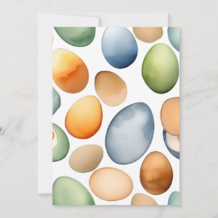 National Egg Month January A - Watercolors Holiday Card