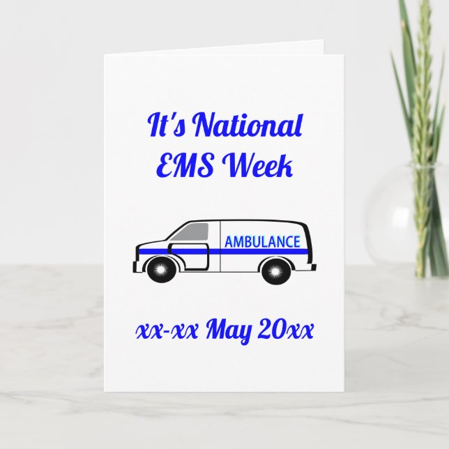 National EMS Week Card (Front)