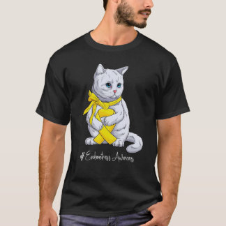 National Endometriosis Awareness Month Yellow Ribb T-Shirt