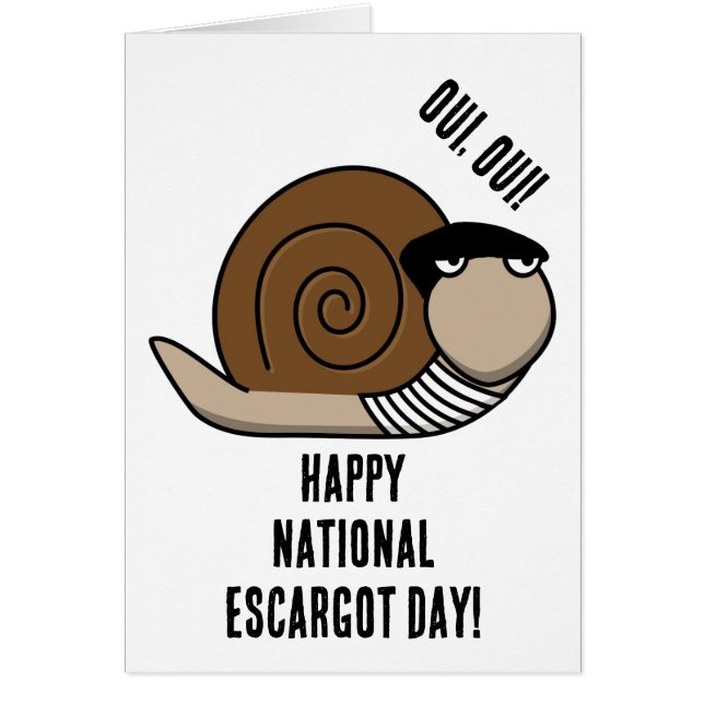 National Escargot Day Card (Front)