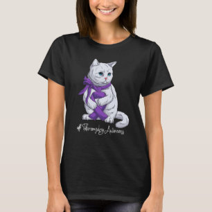 National Fibromyalgia Awareness Month Purple Ribbo T-Shirt