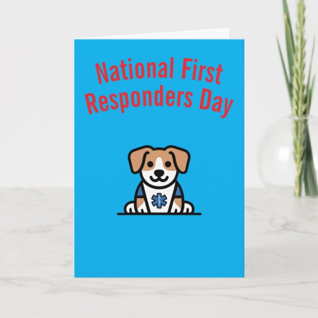 National First Responders Day Card (Front)
