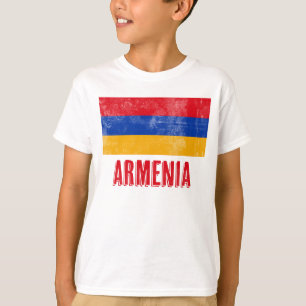 National Flag of Armenia (Grunge Look) T-Shirt