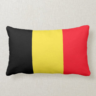 National Flag of Belgium Lumbar Pillow