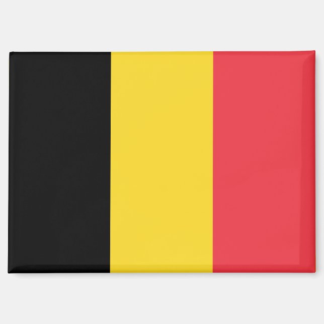 National Flag of Belgium Rectangle Magnet (Front)