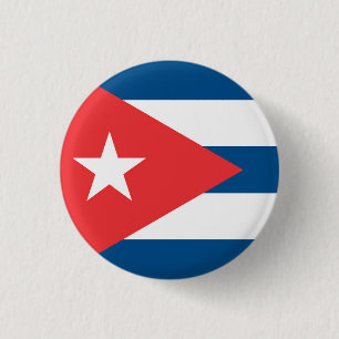 National flag of Cuba 1 Inch Round Button