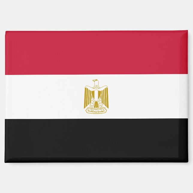 National Flag of Egypt Rectangle magnet  (Front)