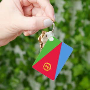 National Flag of Eritrea Rectangle Keychain