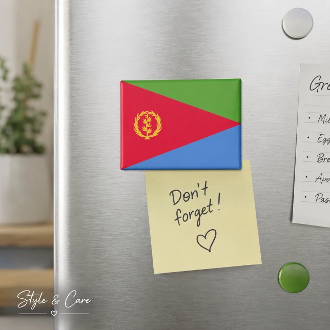 National Flag of Eritrea Rectangle magnet  (National Flag of Eritrea Rectangle magnet)