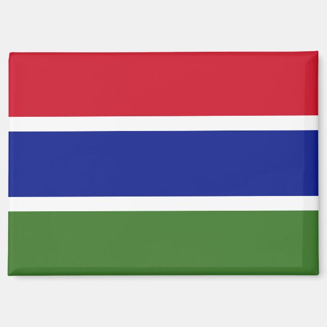 National Flag of Gambia Rectangle magnet  (Front)