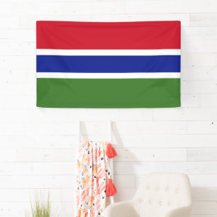 National Flag of Gambia - Rectangular Event Banner