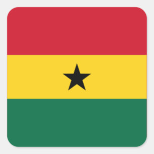 National Flag of Ghana Square Sticker
