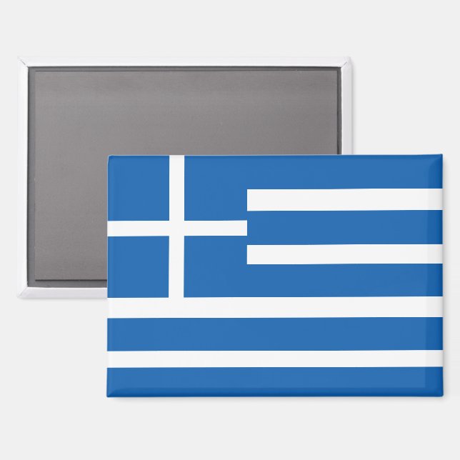 National Flag of Greece Rectangle magnet  (Front/Back)
