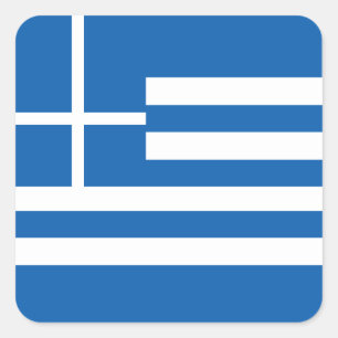 National Flag of Greece Square Sticker