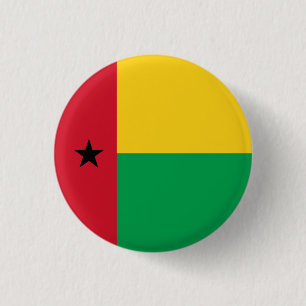 National Flag of Guinea-Bissau 1 Inch Round Button