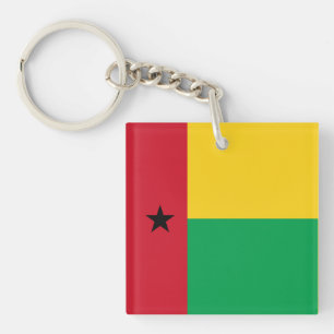 National Flag of Guinea-Bissau Keychain