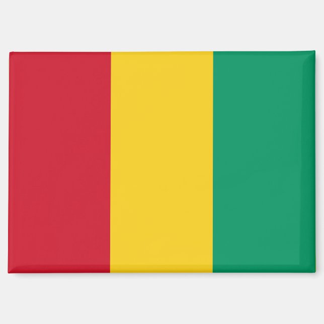 National Flag of Guinea Rectangle Magnet (Front)