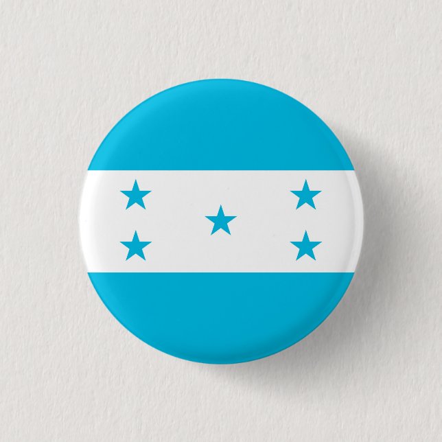 National flag of Honduras 1 Inch Round Button (Front)