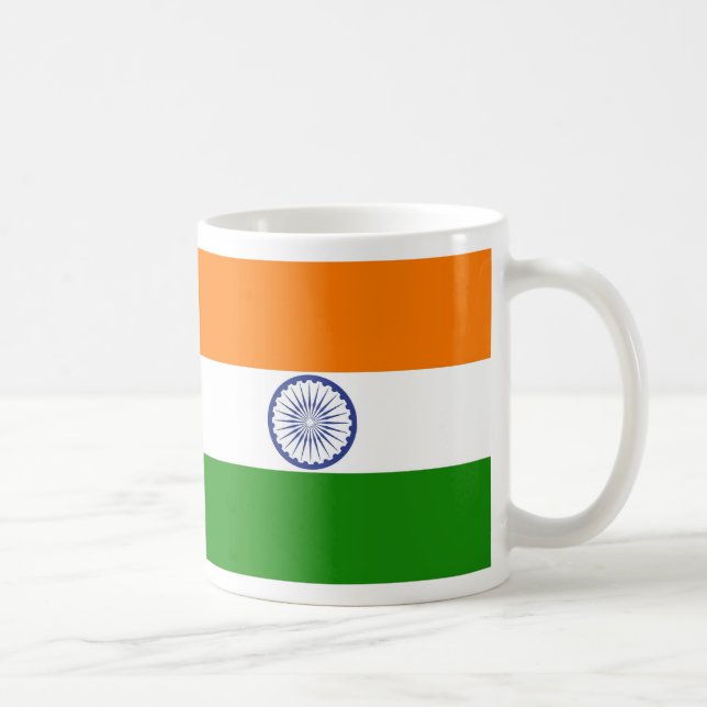 National Flag of India Ashoka Chakra Coffee Mug (Right)