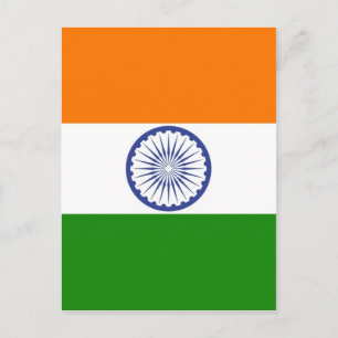 National Flag of India Ashoka Chakra Postcard