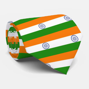 National Flag of India Ashoka Chakra Tie
