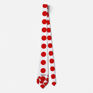 National flag of Japan - Hinomaru, with love sign Tie