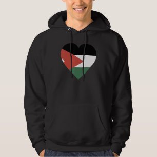 National Flag of Jordan souvenir for men women 1 Hoodie