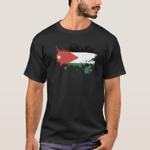 National Flag of Jordan souvenir  for men women T-Shirt