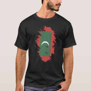 National Flag of Maldives souvenir for men women T-Shirt