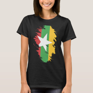 National Flag of Myanmar souvenir   for men women T-Shirt