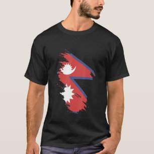National Flag of Nepal souvenir for men women T-Shirt