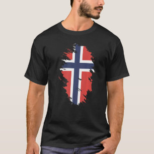 National Flag of Norway souvenir for men women 1 T-Shirt