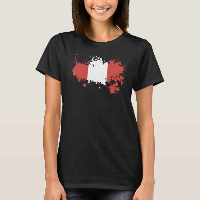 National Flag of Peru souvenir  for men women 3 T-Shirt (Front)