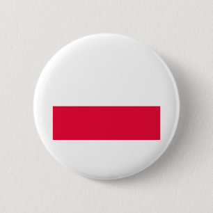 National Flag of Poland - Rzeczpospolita Polska 2 Inch Round Button