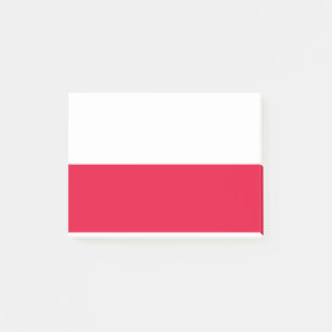 National Flag of Poland - Rzeczpospolita Polska Post-it Notes