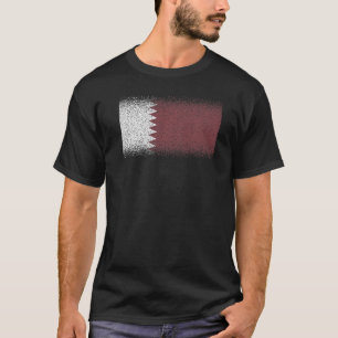 National Flag of Qatar souvenir for men women T-Shirt