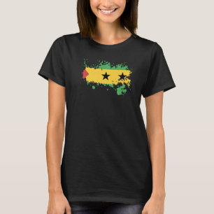 National Flag of Saint Thomas souvenir for men wom T-Shirt