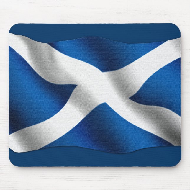 National Flag of Scotland & St Andrew Patriotic Mouse Pad (Front)