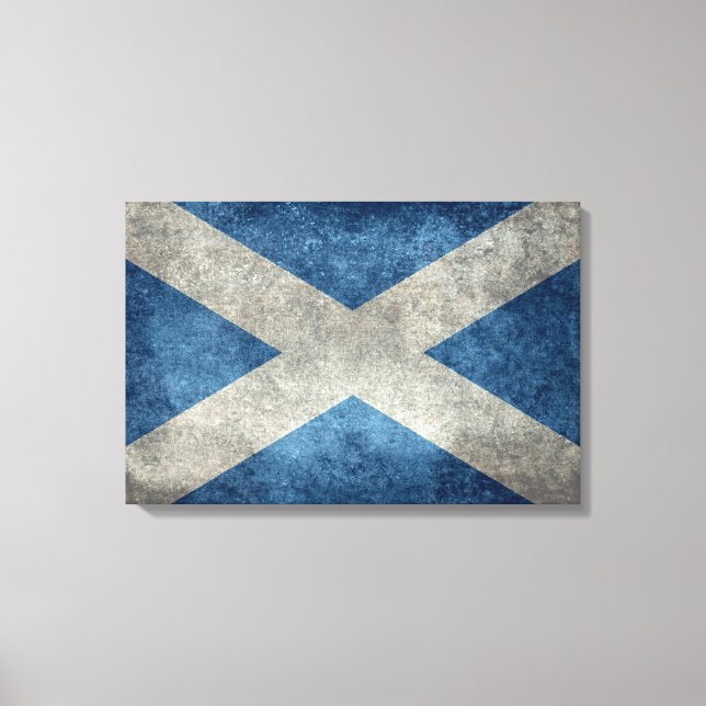 National flag of Scotland, Vintage version Canvas Print (Front)