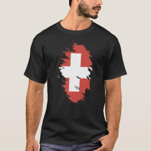 National Flag of Switzerland souvenir  for men wom T-Shirt