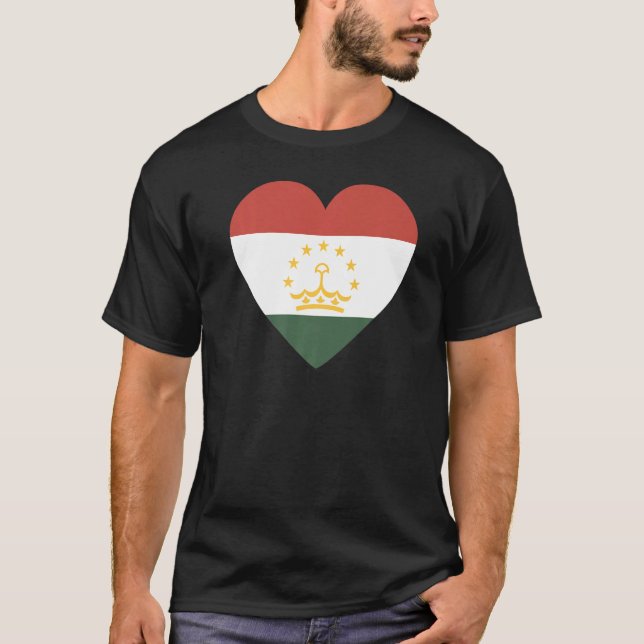 National Flag of Tajikistan souvenir  for men wome T-Shirt (Front)