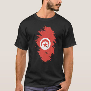 National Flag of Tunisia souvenir  for men women   T-Shirt
