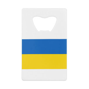 National Flag of Ukraine / Yкраїна Credit Card Bottle Opener