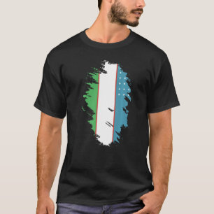 National Flag of Uzbekistan souvenir  for men wome T-Shirt