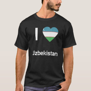 National Flag of Uzbekistan souvenir  for men wome T-Shirt