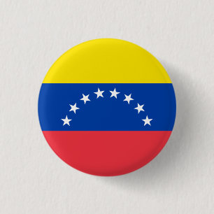 National flag of Venezuela 1 Inch Round Button