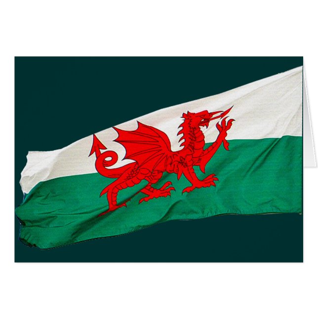 National Flag of Wales, The Red Dragon Patriotic (Front Horizontal)