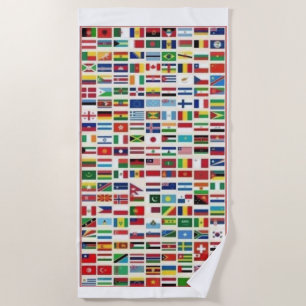 NATIONAL FLAGS BEACH TOWEL