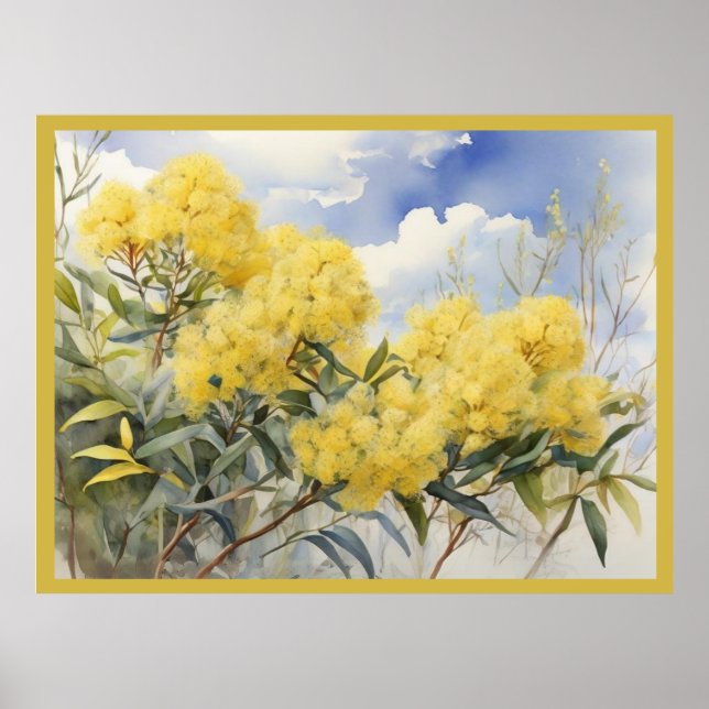 National Flower Australia Golden Wattle | Poster (Front)